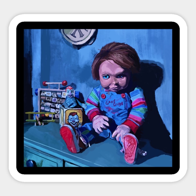 Chucky Childs Play 2 Sticker by Art Of Lunatik